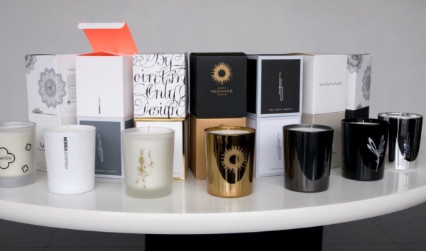 customized candles examples of silk-screening and printing mode