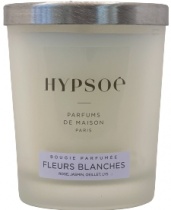 Bougie parfumée, silver cover - Fleurs blanches