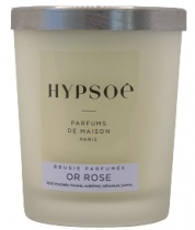 Bougie parfumée, silver cover - Or rose