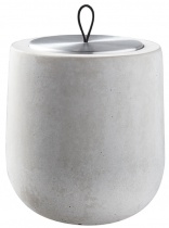 light grey Dolmen scented candle, metal tin refill - Choose your scent