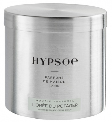 Grande bougie dans sa  bo�te m�tal - L\'or�e du potager