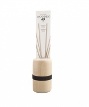 Natural Wooden diffuser, Refill bottle, Natural rattan sticks case - Boréal