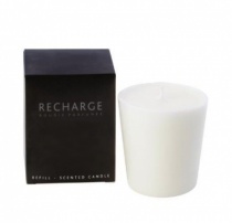Scented candle refill for glass