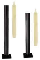 The set of 2 candlesticks - Shiny Chrome