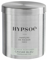 Wooden scented candle, refill in a metal box - Caviar Bleu